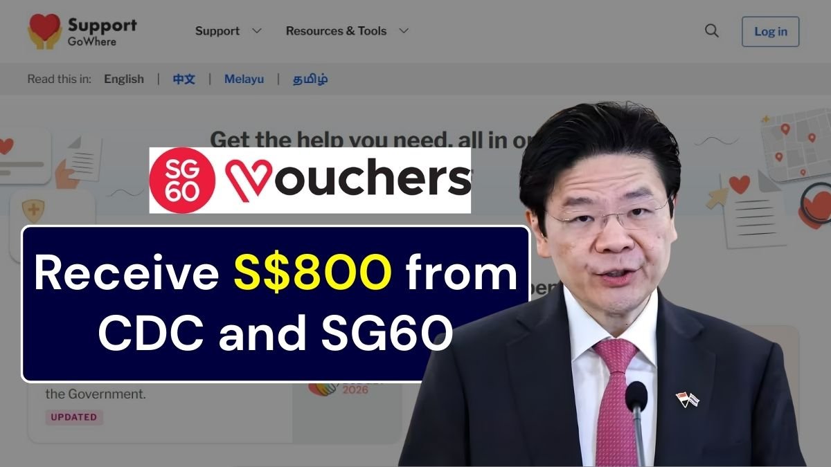 Receive up to S$800 from CDC and SG60 vouchers